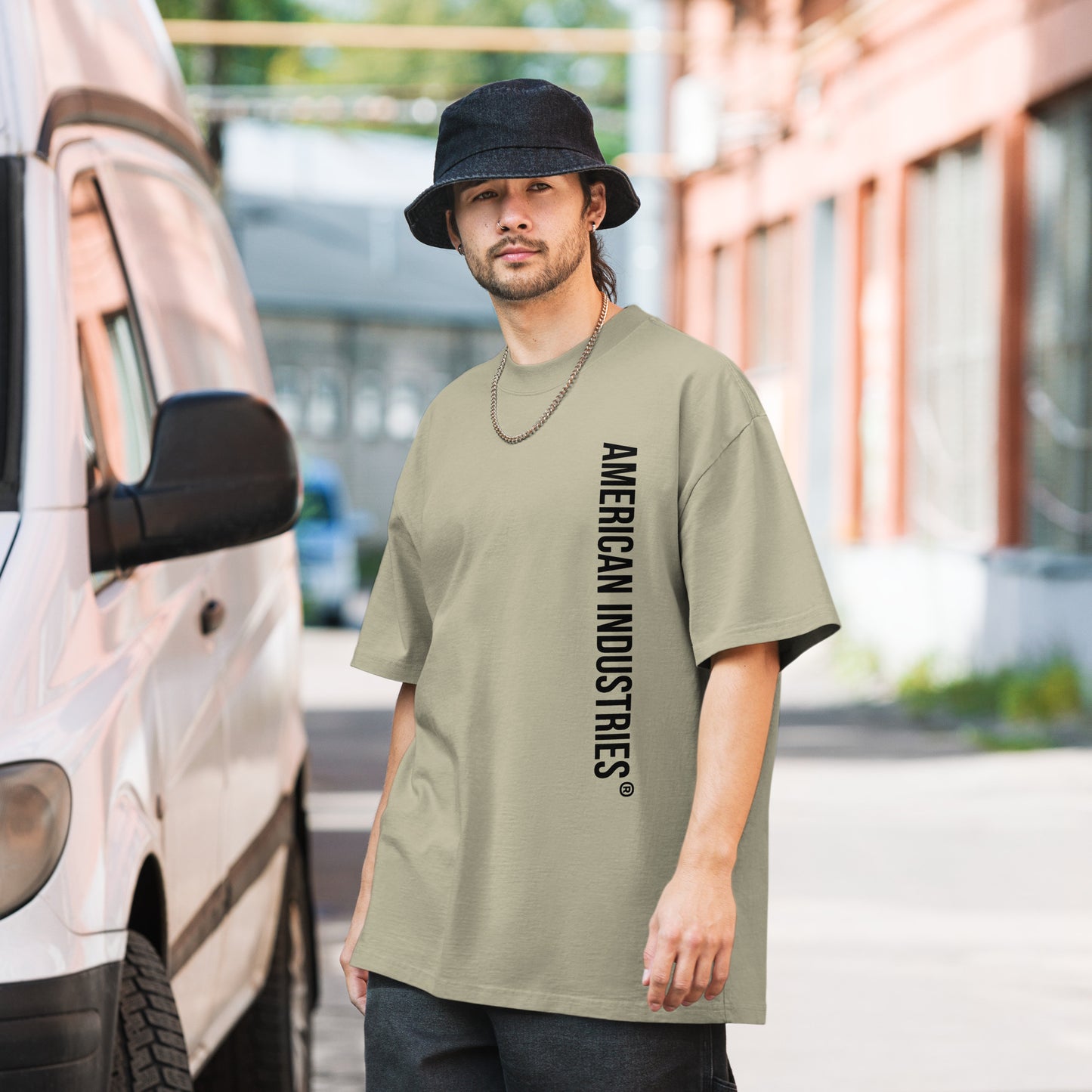 American Industries ®GQP Oversized faded t-shirt